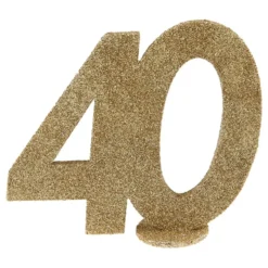 Bordsdekoration 40 Glitter Guld