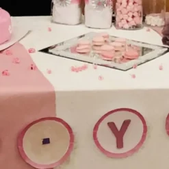 Bordsdekoration Miniatyrnappar Rosa