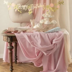 Bordsduk i Tyg Dusty Pink