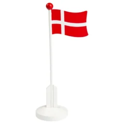 Bordsflagga i Trä Danska Flaggan
