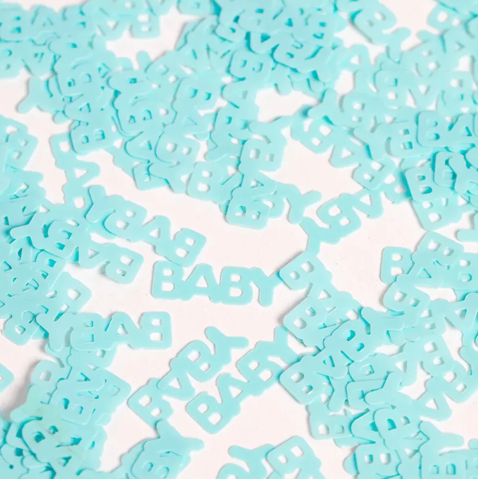 Bordskonfetti Baby Blå