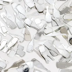 Bordskonfetti Champagneflaskor Silver Metallic