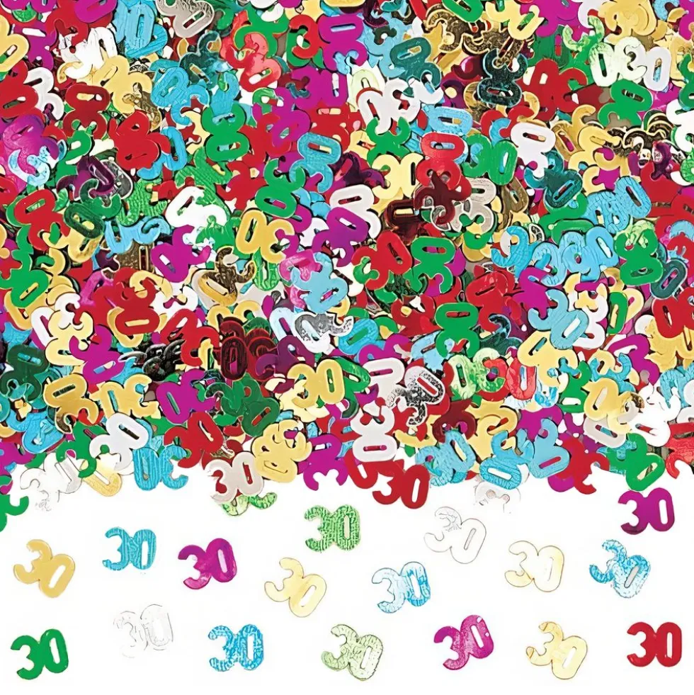 Bordskonfetti 30 Flerfärgad
