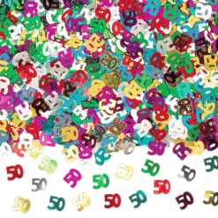 Bordskonfetti 50 Flerfärgad