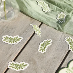 Bordskonfetti Gröna Löv Botanic