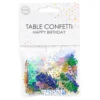 Bordskonfetti Happy Birthday Färgmix Metallic