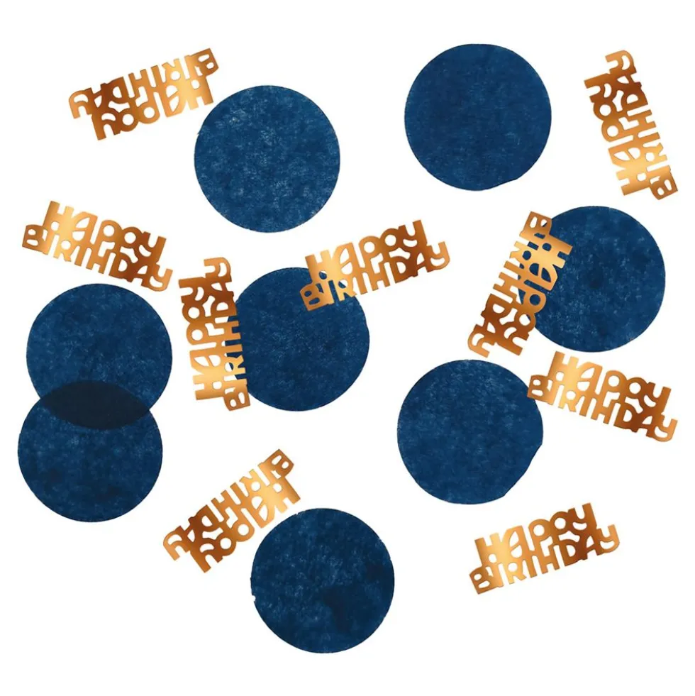 Bordskonfetti Happy Birthday True Blue