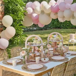 Bordskonfetti Happy Birthday Floral
