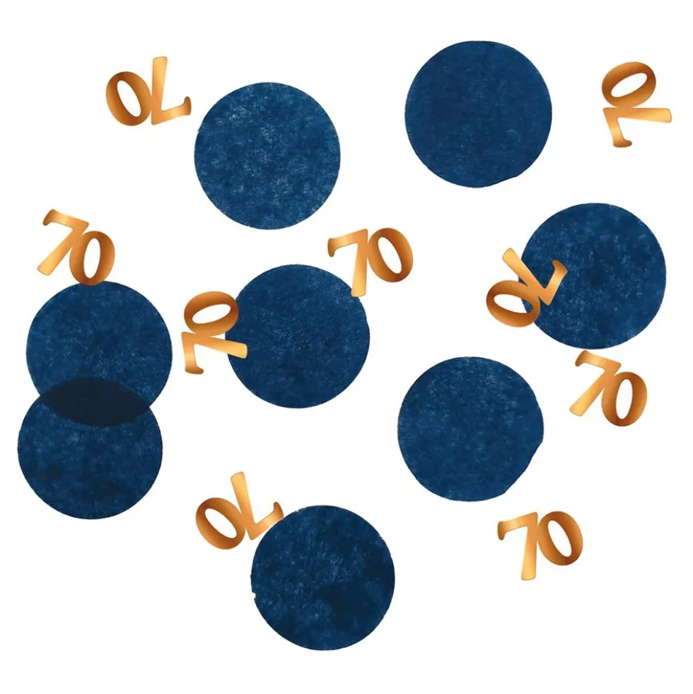 Bordskonfetti Happy 70th True Blue