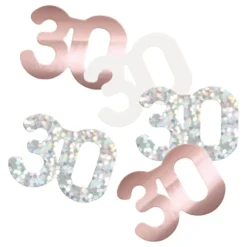 Bordskonfetti 30 Roséguld