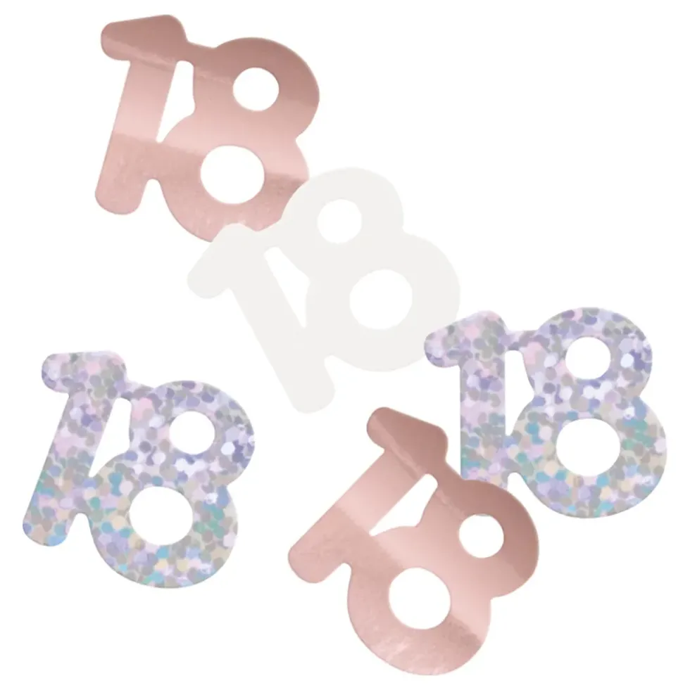 Bordskonfetti 18 Roséguld