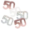 Bordskonfetti 50 Roséguld