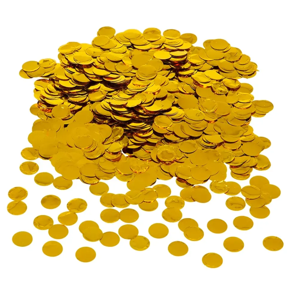 Bordskonfetti Rund Guld Metallic