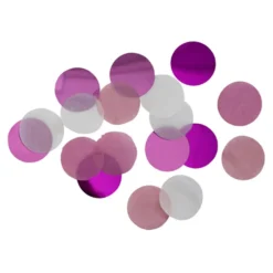 Bordskonfetti Rund Rosa/Vit