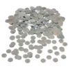 Bordskonfetti Rund Silver Metallic