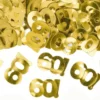 Bordskonfetti Siffra 60 Guld Metallic