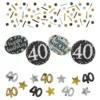 Bordskonfetti 40 Silver/Guld Glitter