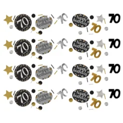 Bordskonfetti 70 Silver/Guld Glitter