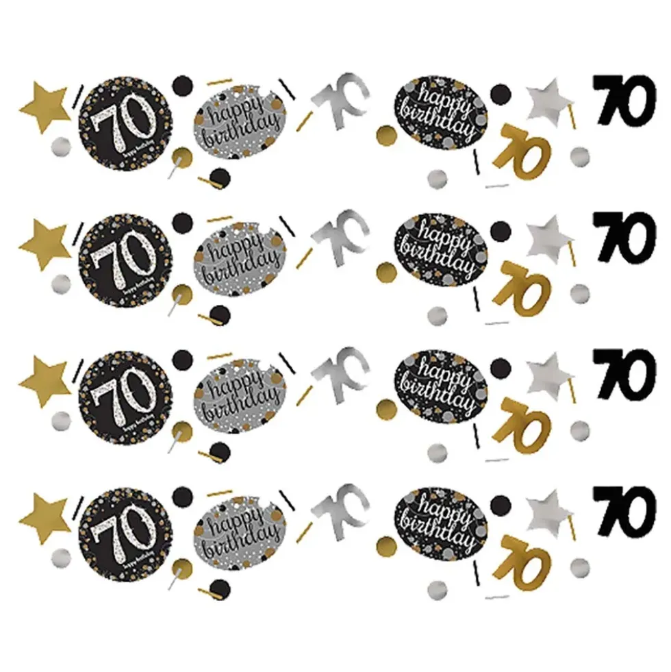 Bordskonfetti 70 Silver/Guld Glitter