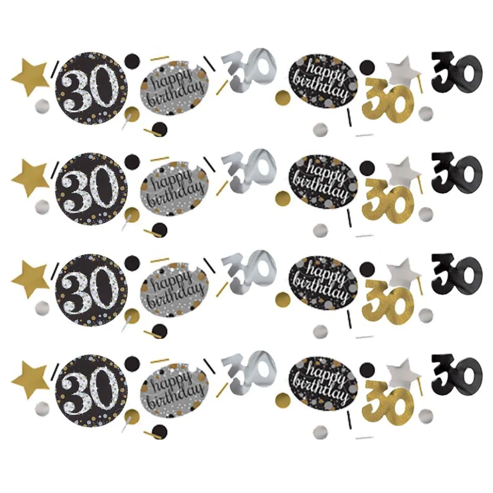 Bordskonfetti 30 Silver/Guld Glitter