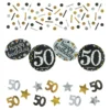 Bordskonfetti 50 Silver/Guld Glitter