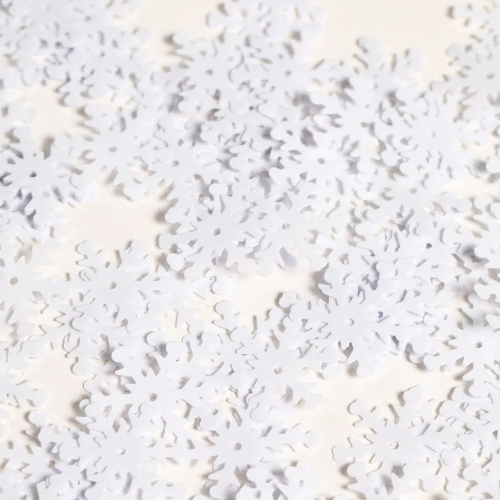 Bordskonfetti Snöflingor Vita