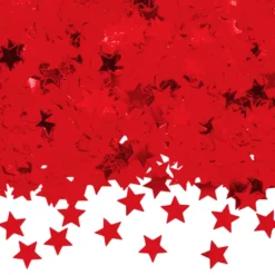 Bordskonfetti Stjärnor Röd Metallic