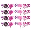 Bordskonfetti 50 Svart/Rosa Glitter