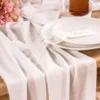 Bordslöpare Chiffong Off-White