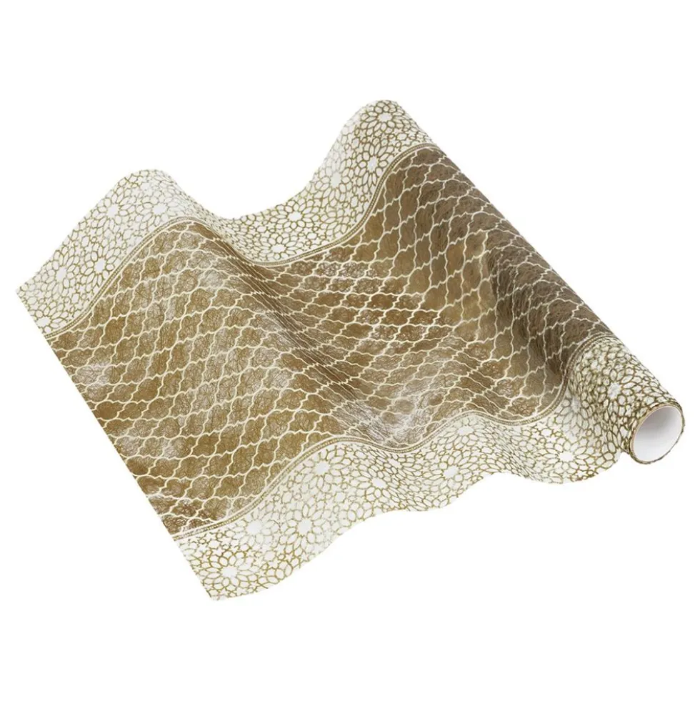 Bordslöpare Guld Ornament