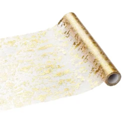 Bordslöpare i Nät Guld Metallic