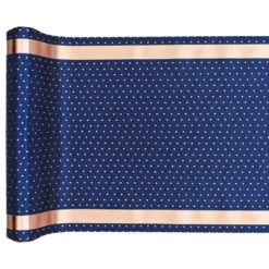 Bordslöpare Prickig Navy/Roséguld