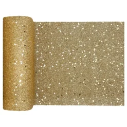Bordslöpare Tjock Guld Glitter