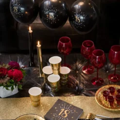 Bordslöpare Tjock Guld Glitter