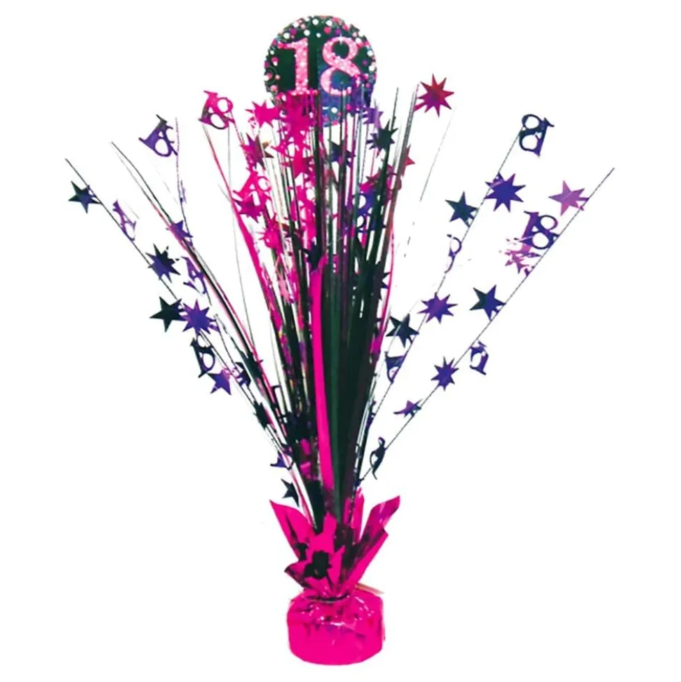 Bordspjäs 18 Svart/Rosa Glitter