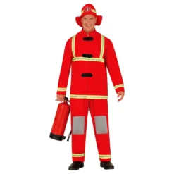 Brandman Röd Maskeraddräkt