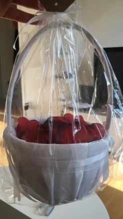 Bröllopskorg för Rosblad