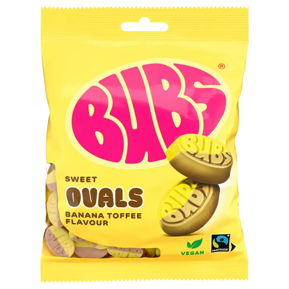 BUBS Banana Toffee Ovals Storpack