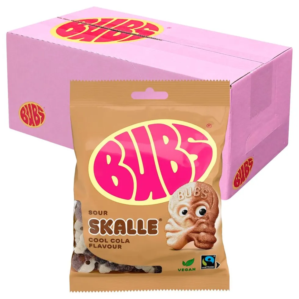 BUBS Cool Cola Skalle Påsar Storpack