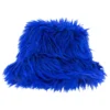 Bucket Hat Fluffig Blå