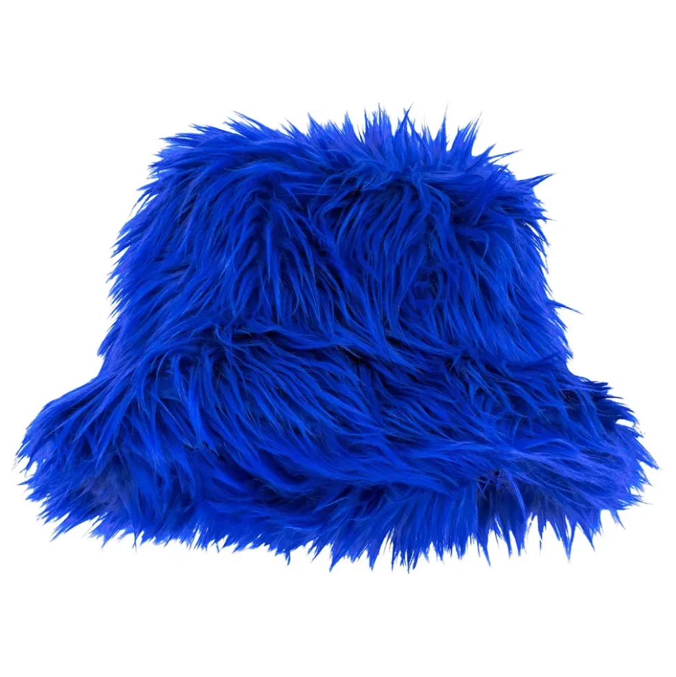 Bucket Hat Fluffig Blå