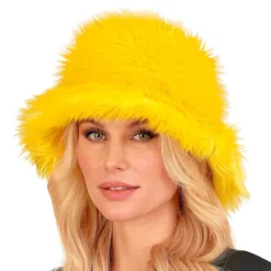 Bucket Hat Fluffig Gul
