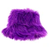 Bucket Hat Fluffig Lila