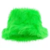 Bucket Hat Fluffig Neongrön