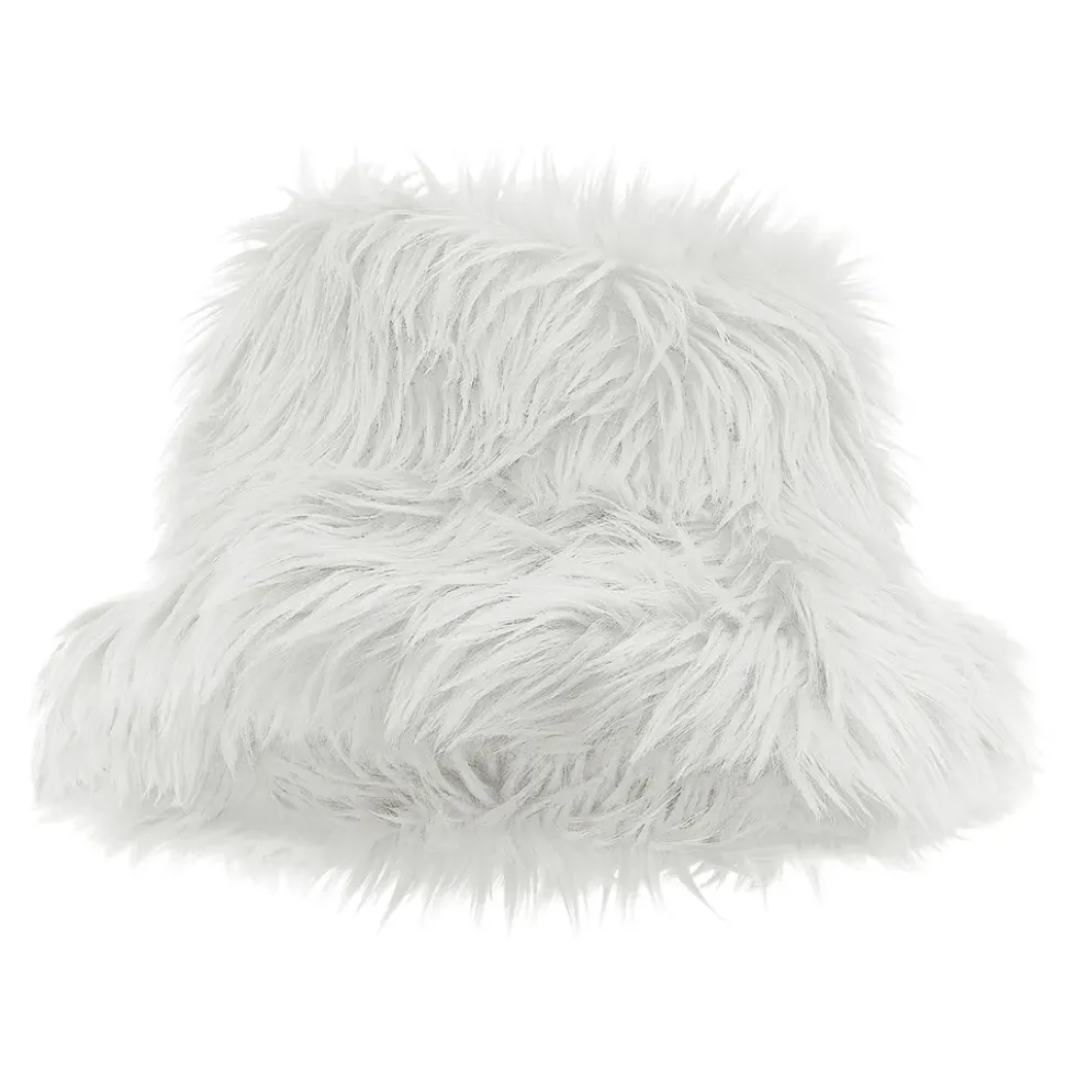 Bucket Hat Fluffig Vit