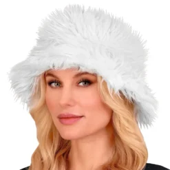 Bucket Hat Fluffig Vit