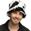 Bucket Hat i Fuskpäls Komönstrad