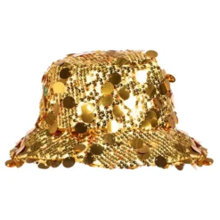 Bucket Hat Paljetter Guld