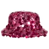Bucket Hat Paljetter Neonrosa