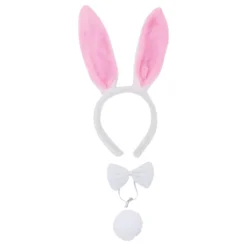Bunny Vit/Rosa Tillbehörskit
